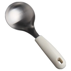 Inspoon 304不鏽鋼迷你湯勺, 象牙白, 1個