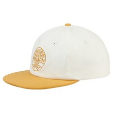 畫家款高爾夫球帽, 白色 + 金色, 1個