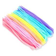 Devi Art 美術材料 彩色鐵絲 毛根 30cm, 200個, 混合粉彩色