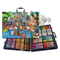 Crayola 繪兒樂 美術手提箱 汪汪隊立大功 叢林套組, 1套, 64色
