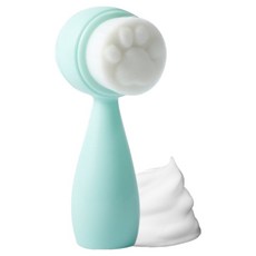 Allwally清潔洗臉矽膠細毛刷 TSP2505, 綠色, 1個