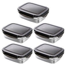 Casabeni 304不鏽鋼泡菜保鮮盒, 5個, 850ml