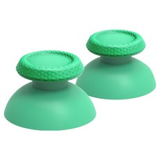 호후 플스5 PS5 듀얼센스 컨트롤러 아날로그 얼스 스틱 캡 커버 악세사리, 그린, 2개