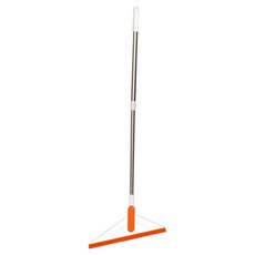 길이 조절형 실리콘 스퀴지 빗자루, 1개, 오렌지