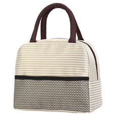 KODACHIEF 時尚保溫保冷袋, 卡其色條紋, 1個
