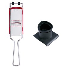 triangle 三角牌 Julienne刨絲器 銀色 + 刨絲器安全護手器 套組, 1套