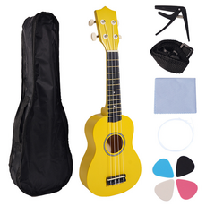 Thumbs Mine 學習用烏克麗麗配件9件組 黃色, 1套, 高音