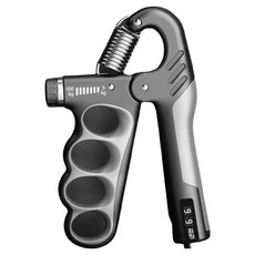 Selliving 機械式計數握力器 5~100kg, 黑色, 1個