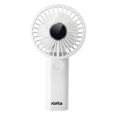 이나프 냉각 미니 휴대용 보조배터리 자연풍 선풍기, INZ-KOLTA, 화이트 + 실버