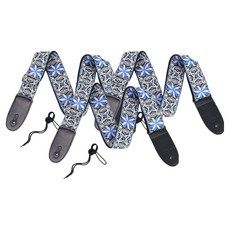 Bluecozy 街頭表演感性吉他背帶 + 綁繩 + 彈片 3件組 01, 1個