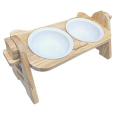 모나지오 반려동물 닥터캣츠 키높이조절 식기, 올네츄럴, 1개