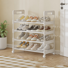 Some's Mine 附輪移動式鞋架 60cm, 白色, 4層