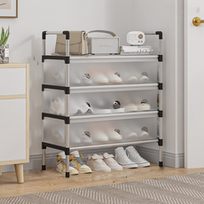 Thumbsmine組裝式鐵製鞋櫃, 混合色, 4層