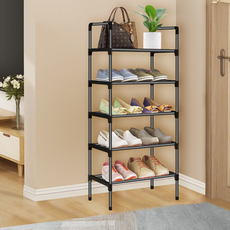 森之麥 收納鞋櫃 45cm, 5層, 黑色