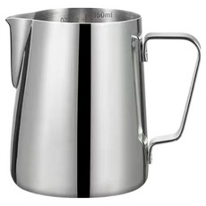 Havie不鏽鋼牛奶蒸汽壺 350ml, 銀, 1個