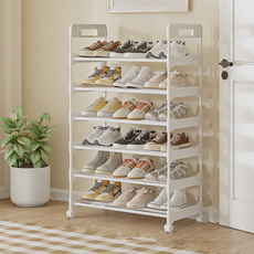 Some's Mine 附輪移動式鞋架 60cm, 白色, 6層
