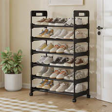 Some's Mine帶輪子移動式鞋櫃 60cm, 黑色, 6層