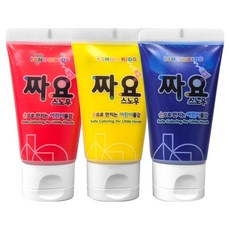 스노우키즈 짜요 물감, 45ml, 3색