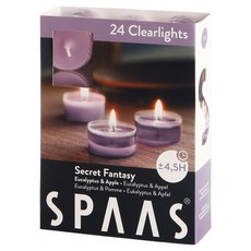 SPAAS Clear Light 香氛蠟燭, 秘密幻想, 24個, 16g