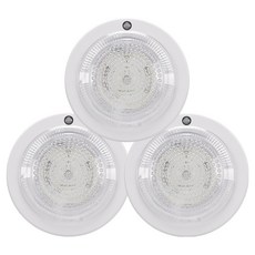 KimS LED 圓形感應燈 15W DC安定器, 晝光色, 3個
