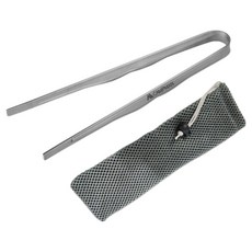 캠프맨 캠핑 티타늄 BBQ 집게 17.5cm + 수납케이스 세트, 혼합색상, 1세트