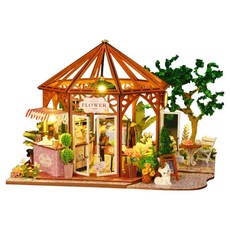 MAME DIY迷你模型套組, 1套, DF-031 花朵咖啡館