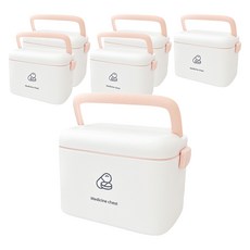 라이프킷 2단 구급상자 스마트 화이트 + 핑크, 6개
