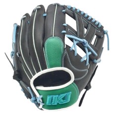 IKJ 아동용 올라운드 글러브 우투용 FC J-A 25, BLACK + GREEN + LBLUE, 1개