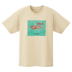 몽벨 남성용 통기성 PS 코튼 리버 피쉬 티셔츠