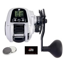 Abu Garcia PUNA DLC Power Handle MHP水深測量捲線器右手柄, 1613873, 黑色+銀色