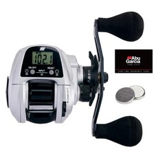 Abu Garcia FUNE DLC 雙握把H 測深捲線器 右手把, 1613871, 黑色 + 銀色