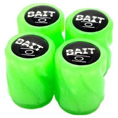 BAIT 야광 타이어 밸브캡, 4개, 그린