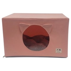 Pero&Gato 貓咪組裝式方形屋, 粉紅色, 1個