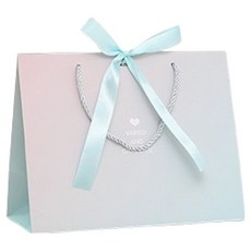 마켓감성 선물용 사각 쇼핑백, 그라데이션, 15개