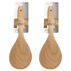 너도밤나무 비취 원목 밥주걱 대 26cm, 2개