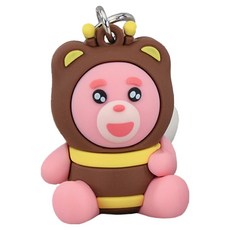 Bellygom 動物鑰匙圈 蜜蜂, 1個, 混合顏色