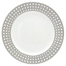 디올 까나쥬 몽테인 디저트 플레이트, 화이트 + 베이지, 1개