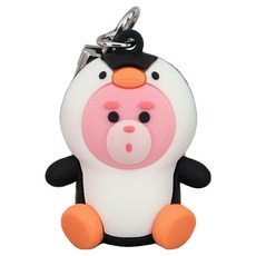 Bellygom 動物鑰匙圈 企鵝, 1個, 混合色