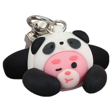 Bellygom 動物鑰匙圈 熊貓, 1個, 混色