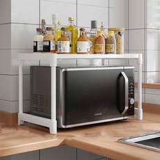 Thumbsmine 簡約微波爐架, 白色, 2層