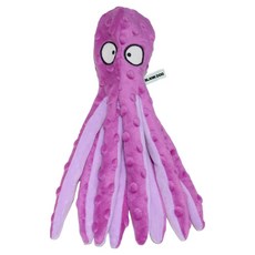 Blank Dog 寵物章魚啾啾沙沙聲玩具, 紫色, 1個
