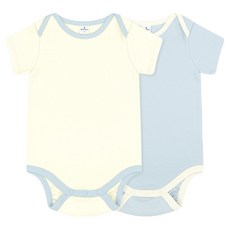 Milk Baby 嬰幼兒Bebe短袖連身衣 嬰兒包屁衣 2件組