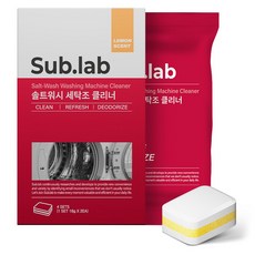 Sub.lab 鹽洗 洗衣槽清潔錠 8入, 144g, 1個