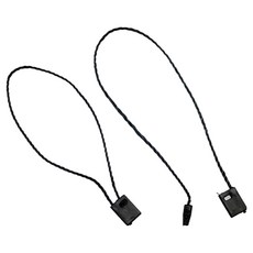 Maket Gamseong 服飾吊牌掛繩 標籤吊繩, 黑色, 3000個