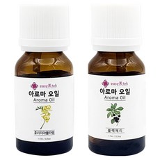 이지미톡 아로마 오일 방향제 원액 후리지아블라썸 + 블랙체리 세트, 1개, 후리지아블라썸, 블랙체리