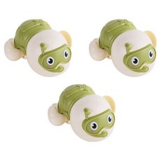 I Love Pet 寵物潛水烏龜發條戲水玩具, 綠色, 3個