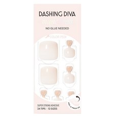 데싱디바 매직프레스 페디팁 세트, 밀키크림, 1개