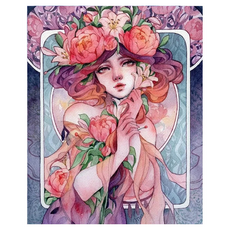 KUMI HANDS 少女帆布型鑽石畫 30 x 40 cm, G, 1個