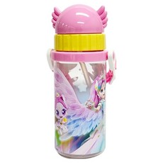 LE BARN 流星 奇妙萌可 背帶吸管水壺, 1個, 350ml, 奧蘿拉萌可