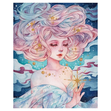 KUMI HANDS 少女帆布型鑽石畫 30 x 40 cm, F, 1個